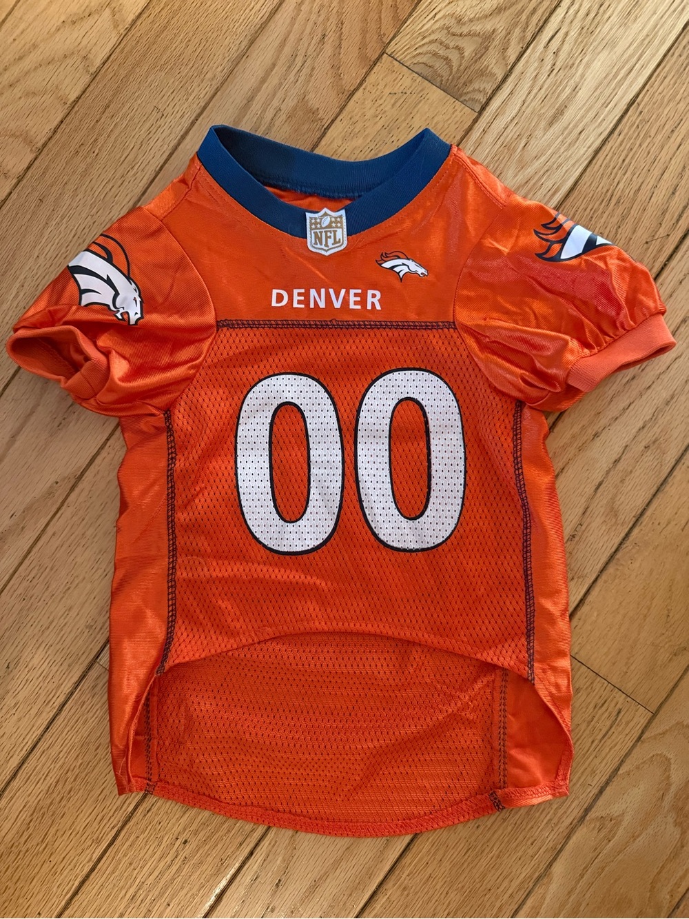 Denver Broncos Orange Dog Jersey - Official NFL Pet Fan Shirt
